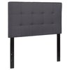 Flash Furniture Bedford Headboard, Twin Size, Gray Fabric HG-HB1704-T-DG-GG
